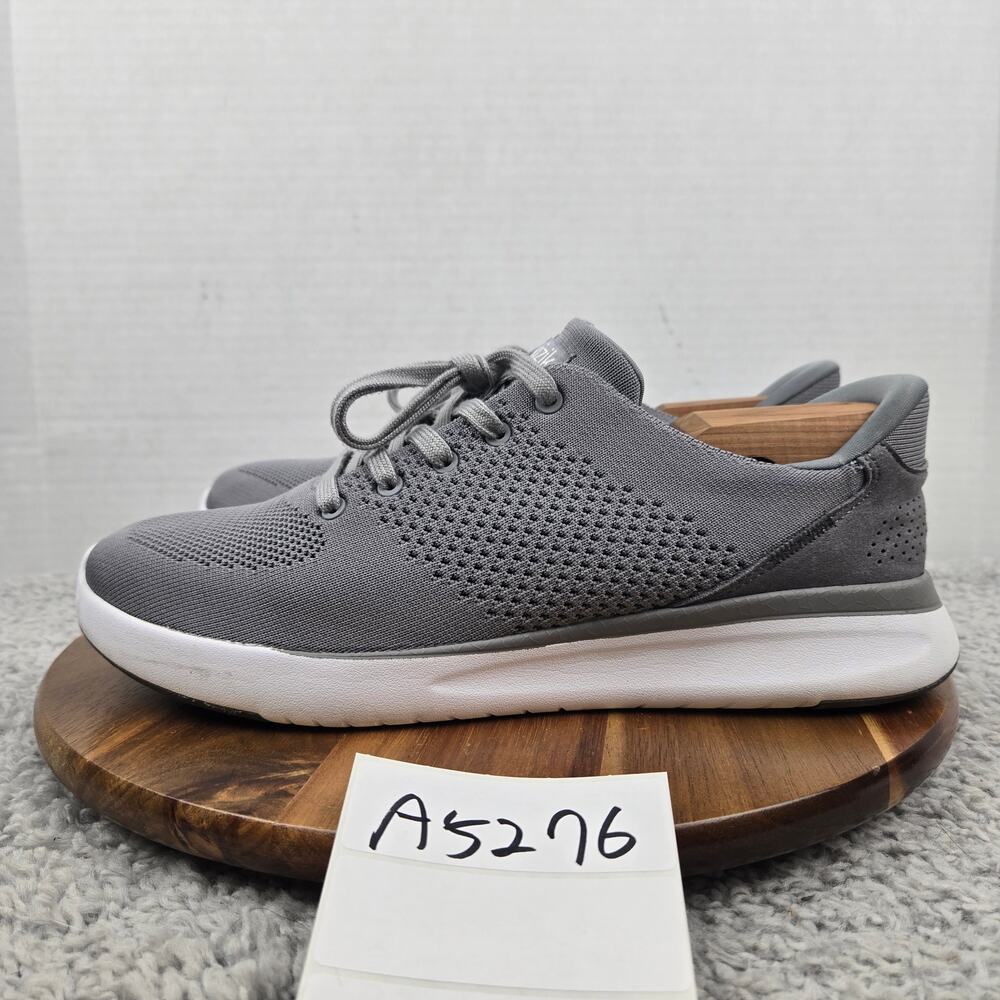 Kizik Mens 10.5 2E Wide Lima Grey Hands-Free Slip On Casual Athletic Sneaker